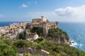 The Aragonese-Angevine Castle of Gaeta, located on scenic rock overlooking the Mediterranean Sea Royalty Free Stock Photo