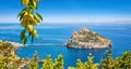 Aragonese Castle or Castello Aragonese located near Ischia Island, Italy Royalty Free Stock Photo