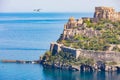 Aragonese Castle is most visited landmark near Ischia island, It Royalty Free Stock Photo