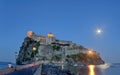 Aragonese Castle in Ischia island by night