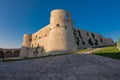 Aragonese Castle of Ortona at sunset Royalty Free Stock Photo