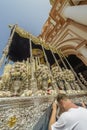 Procession of the pallium of the brotherhood of Jesus Nazareno from Arahal (Seville Royalty Free Stock Photo