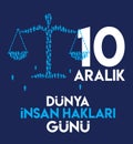 10 aralik insan haklari gunu translate: 10 december human rights day