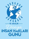 10 aralik insan haklari gunu translate: 10 december human rights day