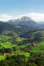 Aramaio valley in Alava with Udalaitz mountain Royalty Free Stock Photo