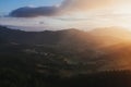 Aramaio valley at sunrise in Basque Country, Spain