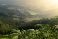 Aramaio valley at sunrise from San Cristobal chapel, Basque Country