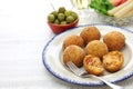 Arancini di riso, italian risotto rice balls Royalty Free Stock Photo