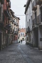 Aranda de Duero street, traditional city in the province of Burgos. Castilla y Leon, Spain