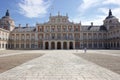 Aranjuez, Spain; November 12, 2018: Royal palace main facade acess