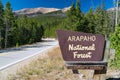 Arapaho National Forest Sign