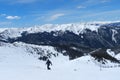 Arapahoe Basin Blue Bird Day: View Toward `Zuma Bowl Royalty Free Stock Photo