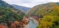 Arashiyama autumn view