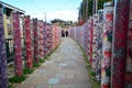 ARASHIYAMA, JAPAN - December 6, 2016 - Kimono forest at Arashiyama