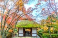 Entrance pavilion in Jojakkoji temple, Arashiyama, Japan