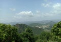 Aravali mountain and sky in UDAIPUR CITY RAJASTHAN IN INDIA Royalty Free Stock Photo