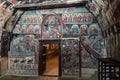 Ancient murals inside the Nativity of.Christ church, 16th - 17th century. Arbanasi, Bulgaria