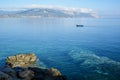 Arbatax with the known red porphyry rocks, Italy