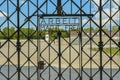 Arbeit Macht Frei, gate of entrance in Concentration Camp Dachau Royalty Free Stock Photo