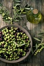 Arbequina olives from Spain Royalty Free Stock Photo