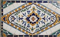 Arabic ceramic tile texture, classic and old school with 8K resolution