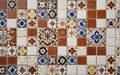 Arbic ceramic tile texture, classic and old school with 8K resolution