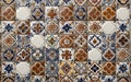 Arabic ceramic tile texture, classic and old school with 8K resolution