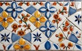 Arabic ceramic tile texture, classic and old school with 8K resolution