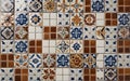 Arabic ceramic tile texture, classic and old school with 8K resolution