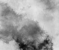 Arbitrary duotone ink vortex blots element Free form pattern Artistic black white painting Charcoal tones Minimalist artwork