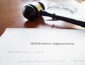 Arbitration agreement gavel