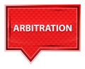 Arbitration misty rose pink banner button