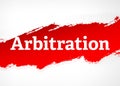 Arbitration Red Brush Abstract Background Illustration