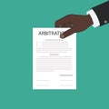 Arbitration law dispute legal resolution conflict