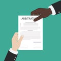 Arbitration law dispute legal resolution conflict