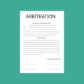 Arbitration law dispute legal resolution conflict