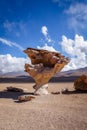 Arbol de Piedra in Siloli desert, sud Lipez reserva, Bolivia Royalty Free Stock Photo