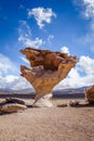 Arbol de Piedra in Siloli desert, sud Lipez reserva, Bolivia Royalty Free Stock Photo