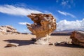 Arbol de Piedra in Siloli desert, sud Lipez reserva, Bolivia Royalty Free Stock Photo