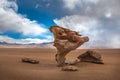 Arbol de piedra, stone tree, Bolivia Royalty Free Stock Photo