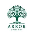 Arbor Garden Tree Logo Template