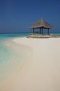 Arbor on Maldives beach Royalty Free Stock Photo