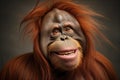 Arboreal Orangutans animals. Generate Ai