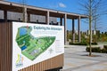 Arboretum map at the National Memorial Arboretum, Alrewas. Royalty Free Stock Photo