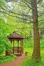 An arbour in Dendrology garden in Pereslavl-Zalessky city Royalty Free Stock Photo