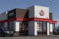 Arby\'s fast food Location. Arby\'s operates over 3,300 roast beef and meat sandwich restaurants