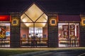 Arbys restaurant at night interior view