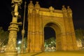 Arc de Triomf Royalty Free Stock Photo