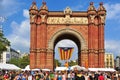 Arc de Triomf in Barcelona Royalty Free Stock Photo