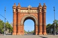 Arc de Triomf in Barcelona, Spain Royalty Free Stock Photo